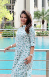 Floral Printed Pure Cotton Kurti set