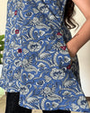 Ajrakh Kiara A-line Short Kurti with Mirror Work
