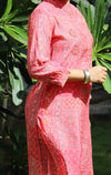 Mirror work Muslin Silk Ethnic Printed Co Ords Sets