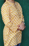 Ethnic Printed Mirror Work Pure Cotton Kurti