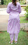Sequins Work Batik Printed Pure Cotton Suit Set with Dupatta