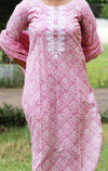 Mirror Work Floral Printed Pure Cotton Suit Set with Dupatta