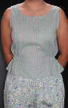 Geometric Printed Three Piece Pure Cotton Co Ords Set