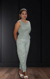 Geometric Printed Three Piece Pure Cotton Co Ords Set