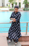 Floral Printed Pure Cotton Kurti set