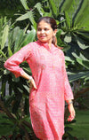 Mirror work Muslin Silk Ethnic Printed Co Ords Sets