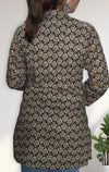Ethnic Printed Mirror Work Pure Cotton Kurti