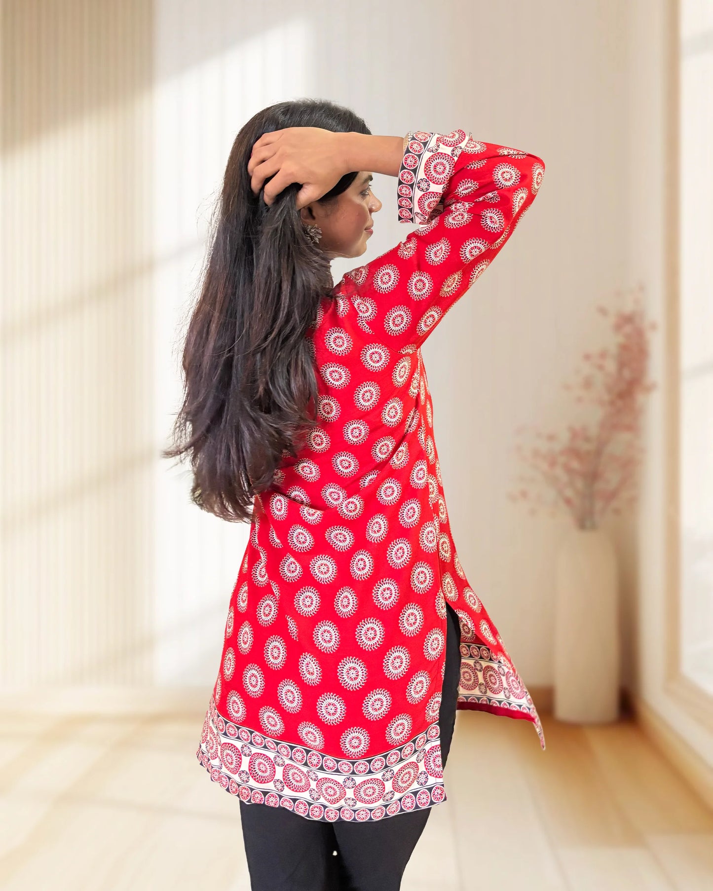 Trisha Ajrakh Short Kurti