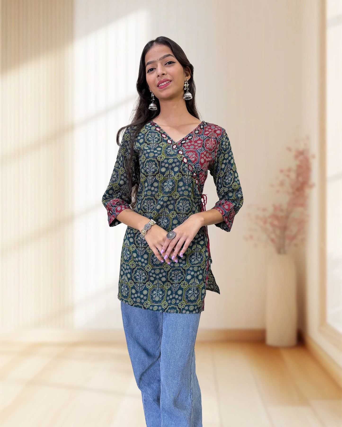 Lara Ajrakh Short Kurti