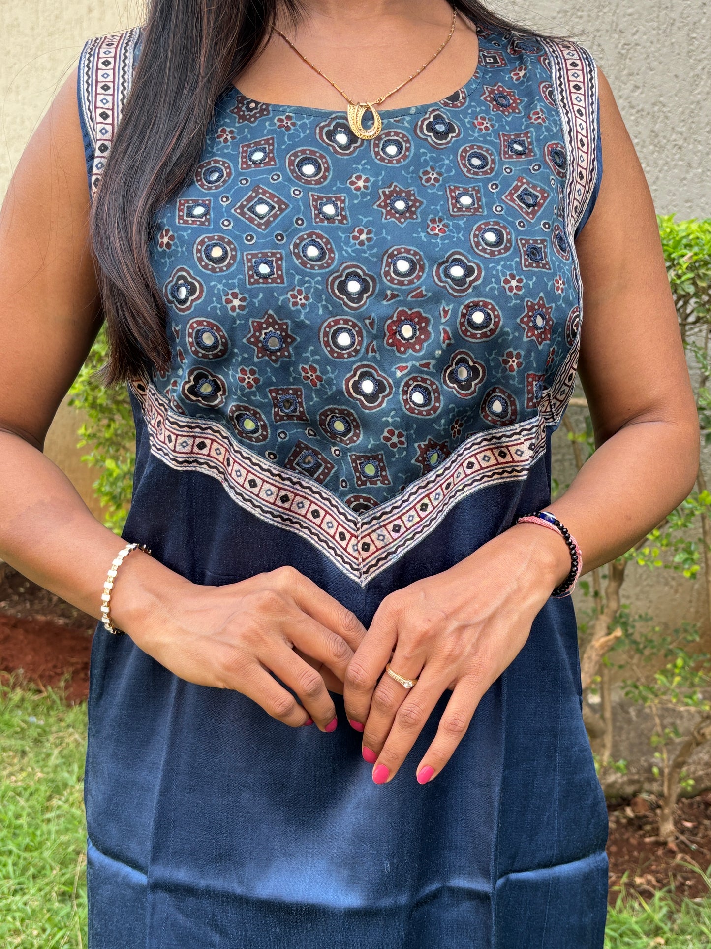 Simran Mashru Silk Long Kurti