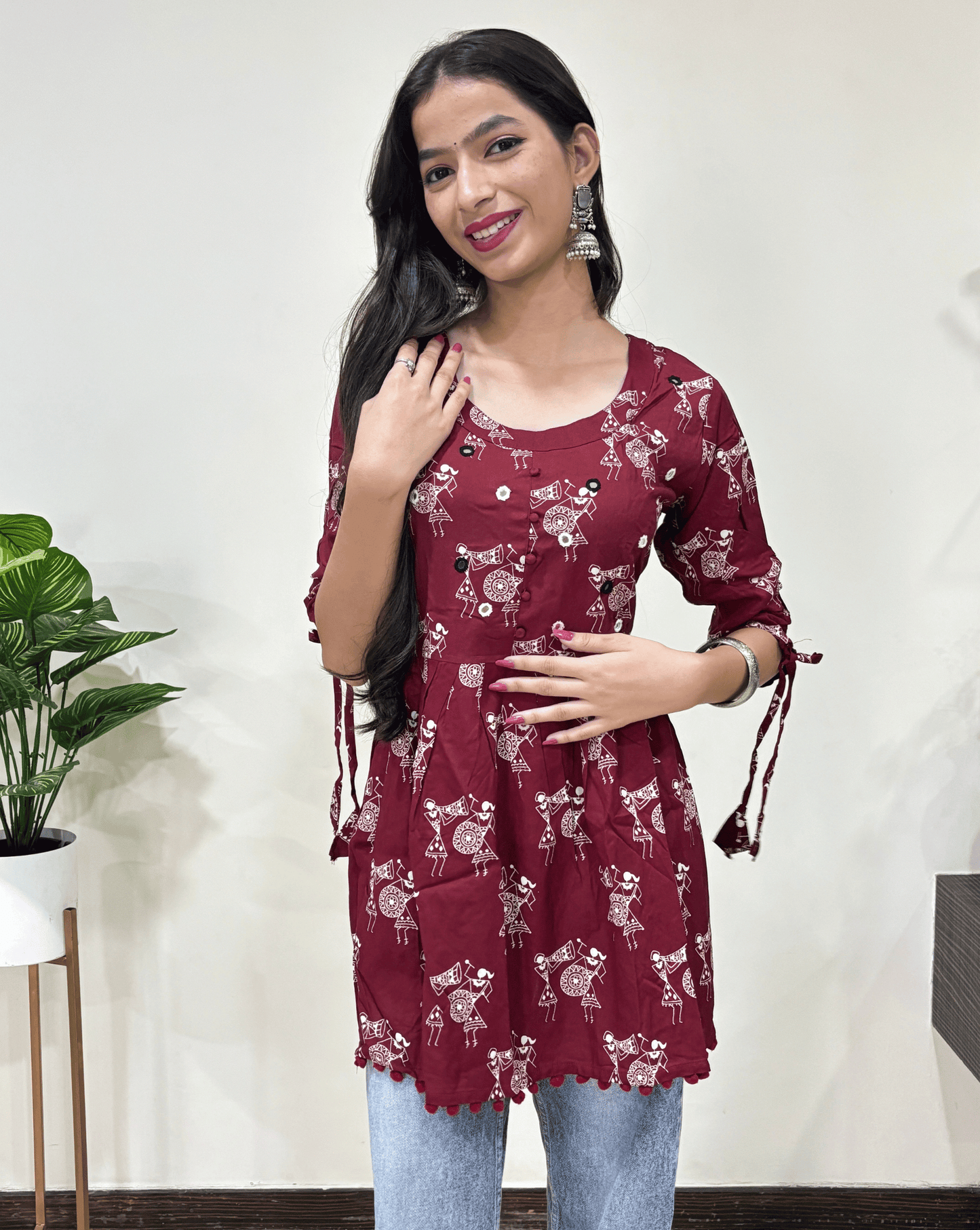 Dhun Warli Short Kurti