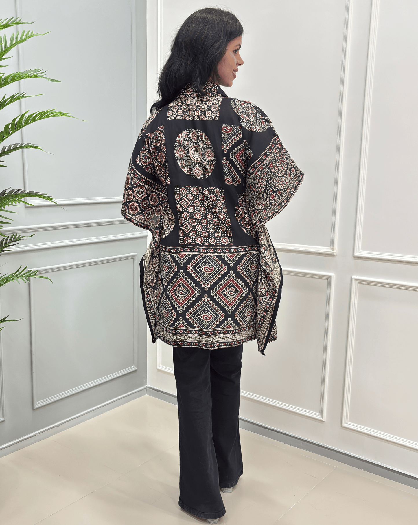 Fida Ajrakh Short Kaftan