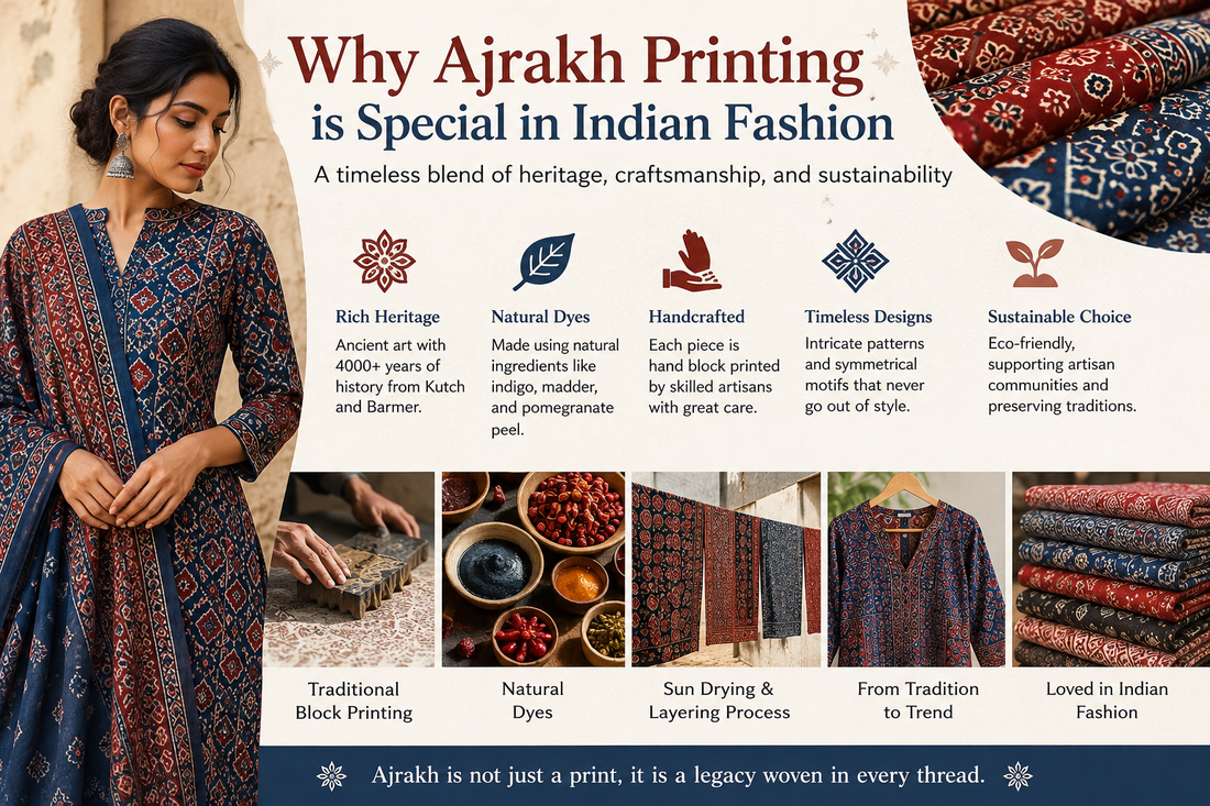 Ajrakh Printing is Special in Indian Fashion