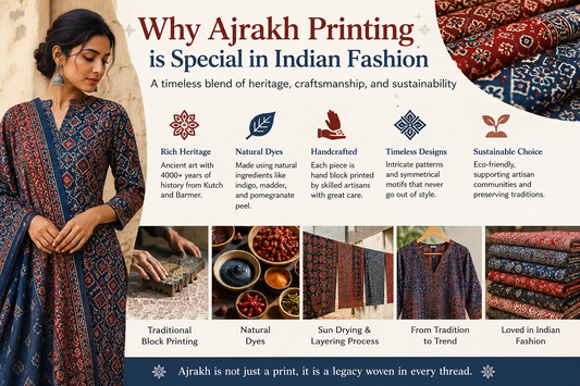 Ajrakh Printing is Special in Indian Fashion