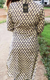Ethnic Printed Sequins Work Pure Cotton Kurti