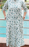 Floral Printed Pure Cotton Kurti set