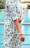 Floral Printed Pure Cotton Kurti set