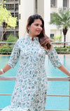 Floral Printed Pure Cotton Kurti set