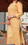 Ethnic Printed Sequins Work Pure Cotton Kurti