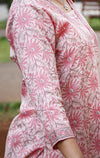 Mirror Work Floral Printed Pure Cotton Suit Set with Dupatta