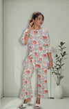 Pure cotton Printed Front Knot Co Ords Set