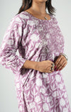 Thread Work Floral Printed Pure Cotton Suit Set with Dupatta