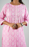 Sequins Work Batik Printed Pure Cotton Suit Set with Dupatta