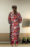 Sequins work Pure Muslin Designer Suit Set with Organza Dupatta