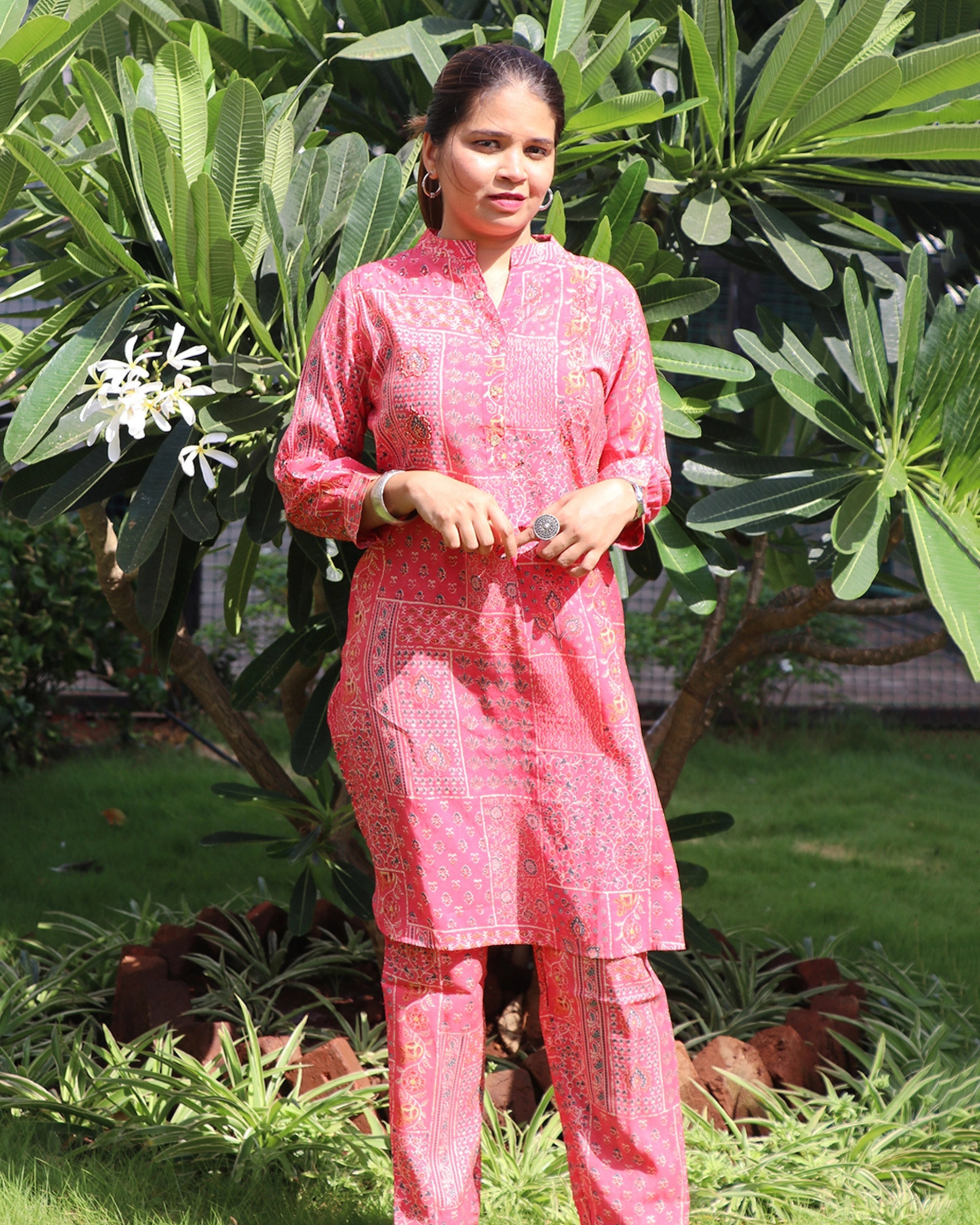 Muslin Silk Printed Co-Ord Sets