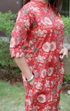 Floral Printed Pure Cotton Kurti set