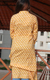 Ethnic Printed Sequins Work Pure Cotton Kurti