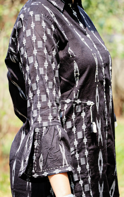 Sequins Work Premium Cotton Kurti Set