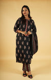 Sequins Work Pure Cotton Suit Set with Dupatta