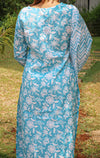 Sequins Work Block Printed Pure Cotton Suit Set with Dupatta