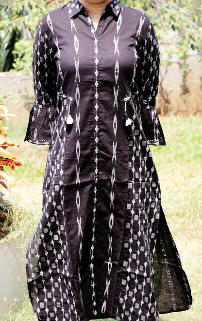 Sequins Work Premium Cotton Kurti Set