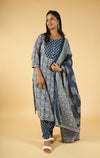 Sequins Work Pure Cotton Suit Set with Dupatta