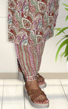 Mirror Work Floral Printed Pure Cotton Kurti set