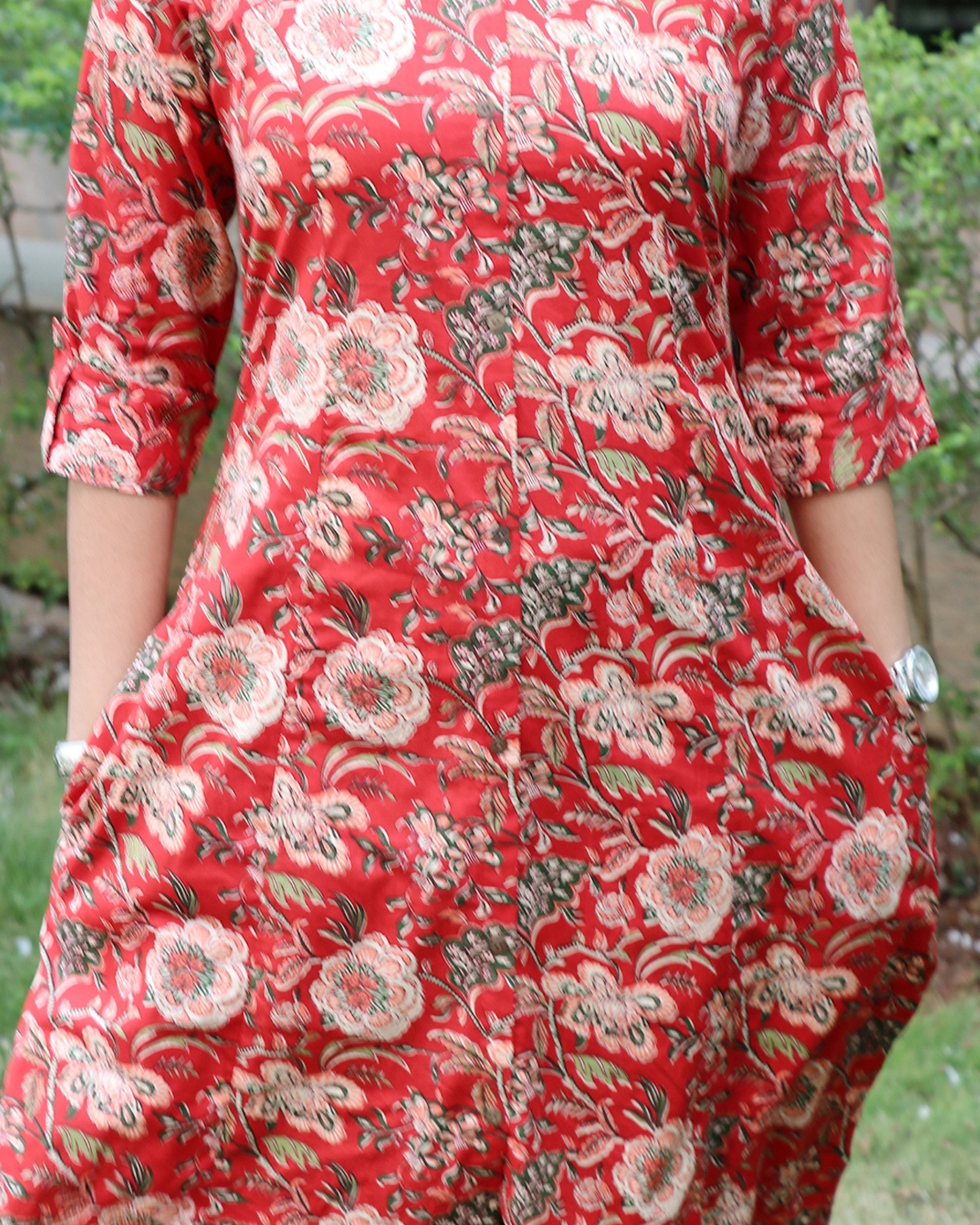 Red Premium Jaipuri Cotton Co-ord Set