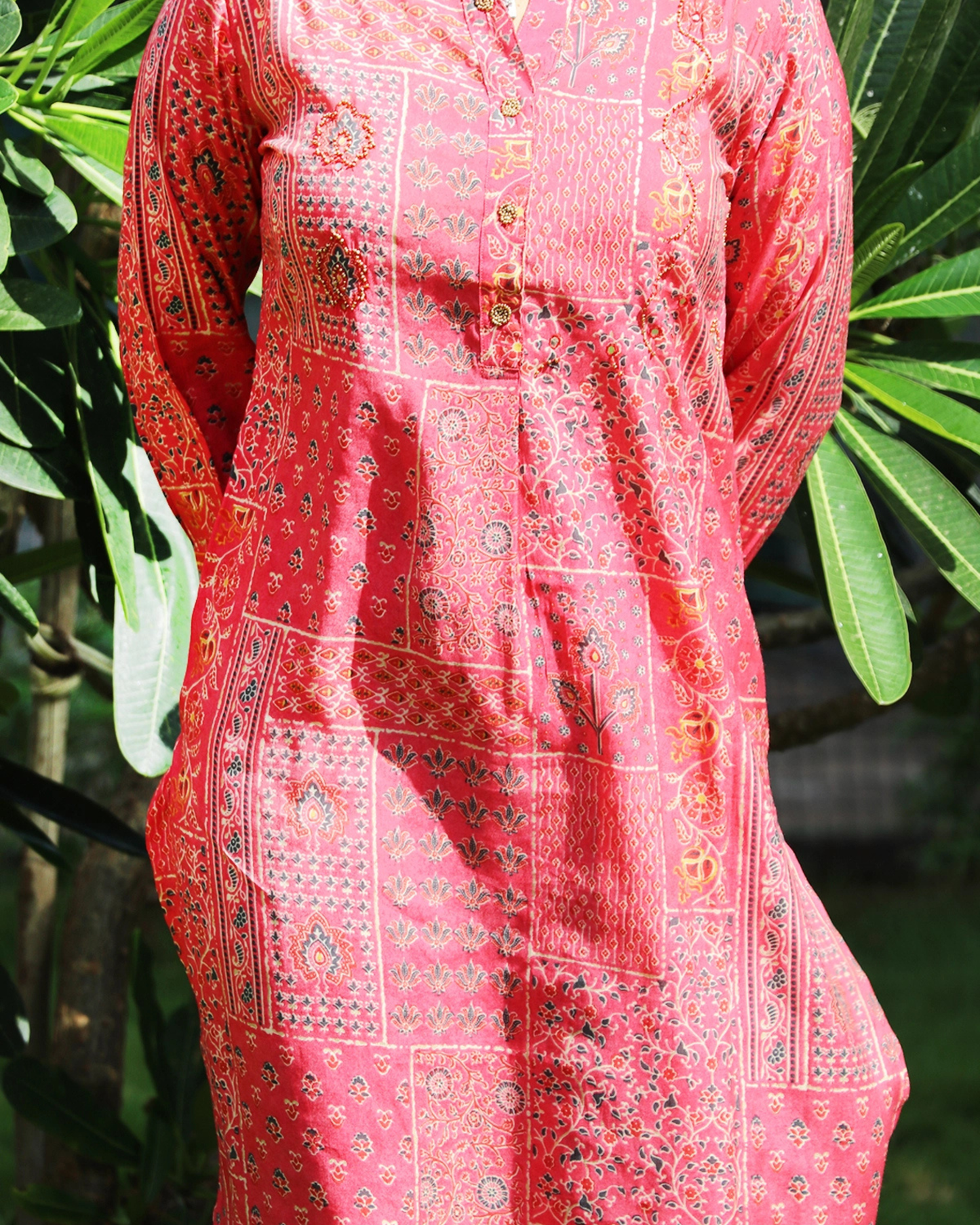 Muslin Silk Printed Co-Ord Sets