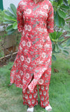 Floral Printed Pure Cotton Kurti set