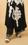 Abstract Printed Sequins Work Kurti Set