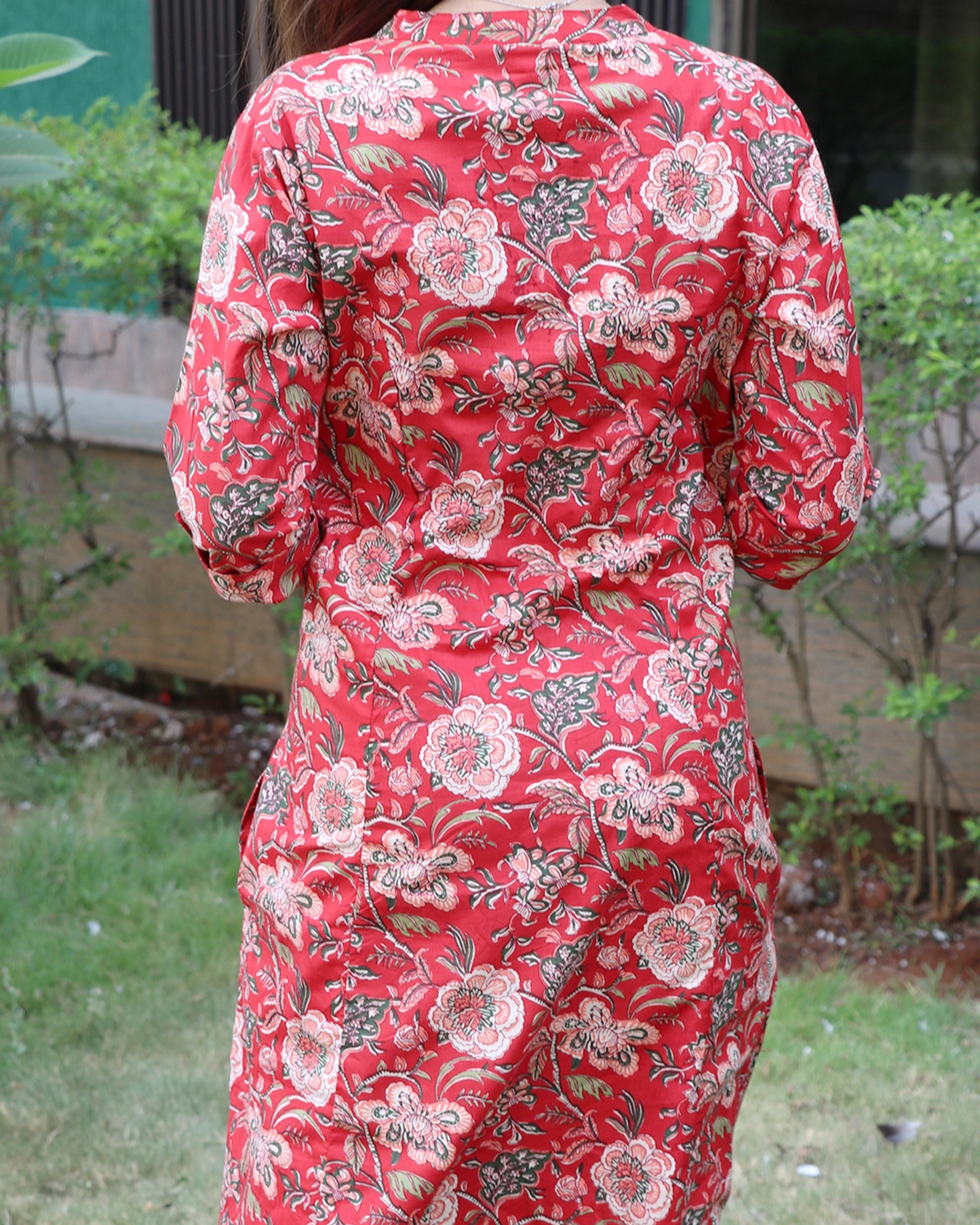 Red Premium Jaipuri Cotton Co-ord Set