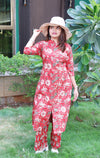 Floral Printed Pure Cotton Kurti set