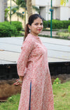 Ethnic Printed Sequins Work Pure Cotton Kurti