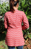 Ethnic Printed Mirror Work Pure Cotton Kurti