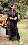 Sequins Work katha Stitched Pure Cotton Kurti Set