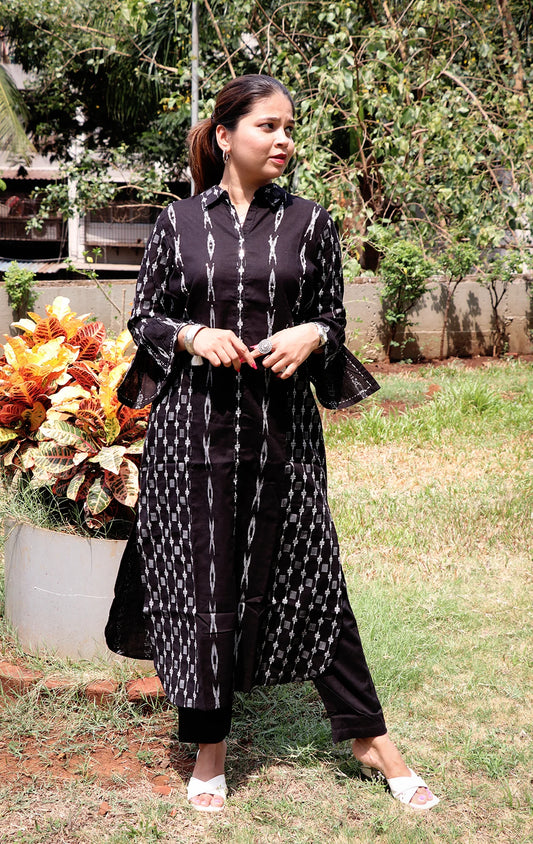 Sequins Work Premium Cotton Kurti Set