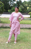 Mirror Work Floral Printed Pure Cotton Suit Set with Dupatta