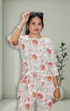 Pure cotton Printed Front Knot Co Ords Set