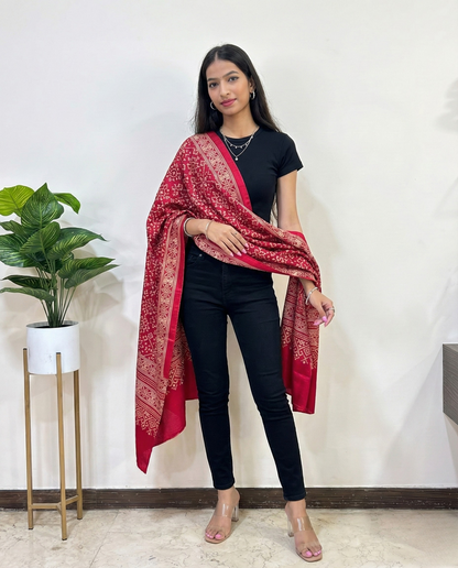 Patola Pure Mashru Silk Stole
